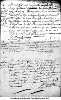 Acte de sépulture Acte de sépulture