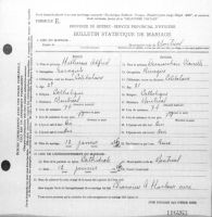Certificat de mariage