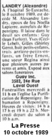 Avis de décès