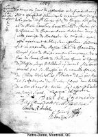 Acte de mariage - 1657