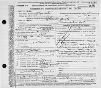 Certificat de décès